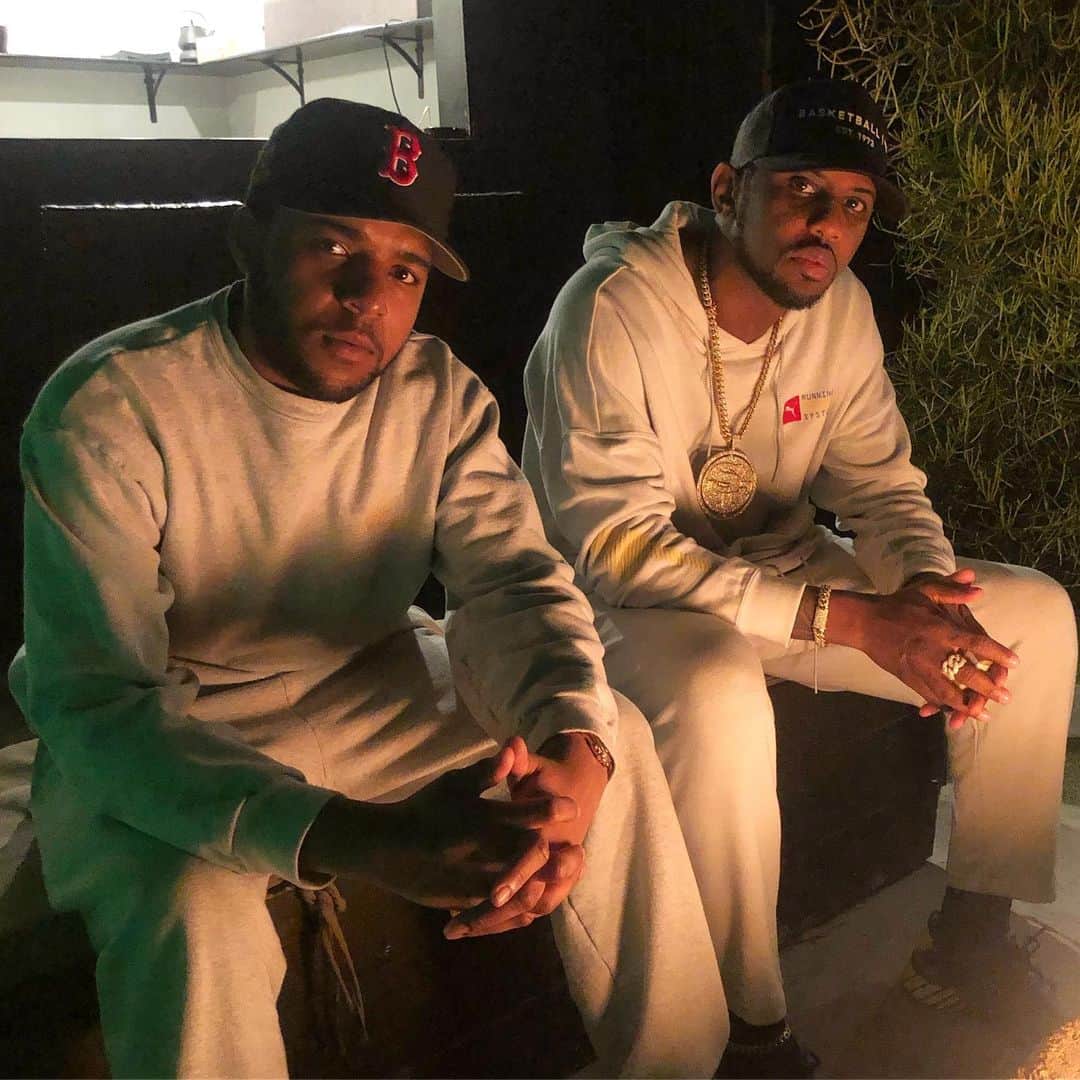 ファボラスのインスタグラム：「@cjordanwallace aka BIGGIE’s son, pulled up on me at the studio and showed me how @comethinkbig went from negative to positive and it’s all good.. Congrats lil bro!  #ThinkBIG #BrooklynForever #LA」
