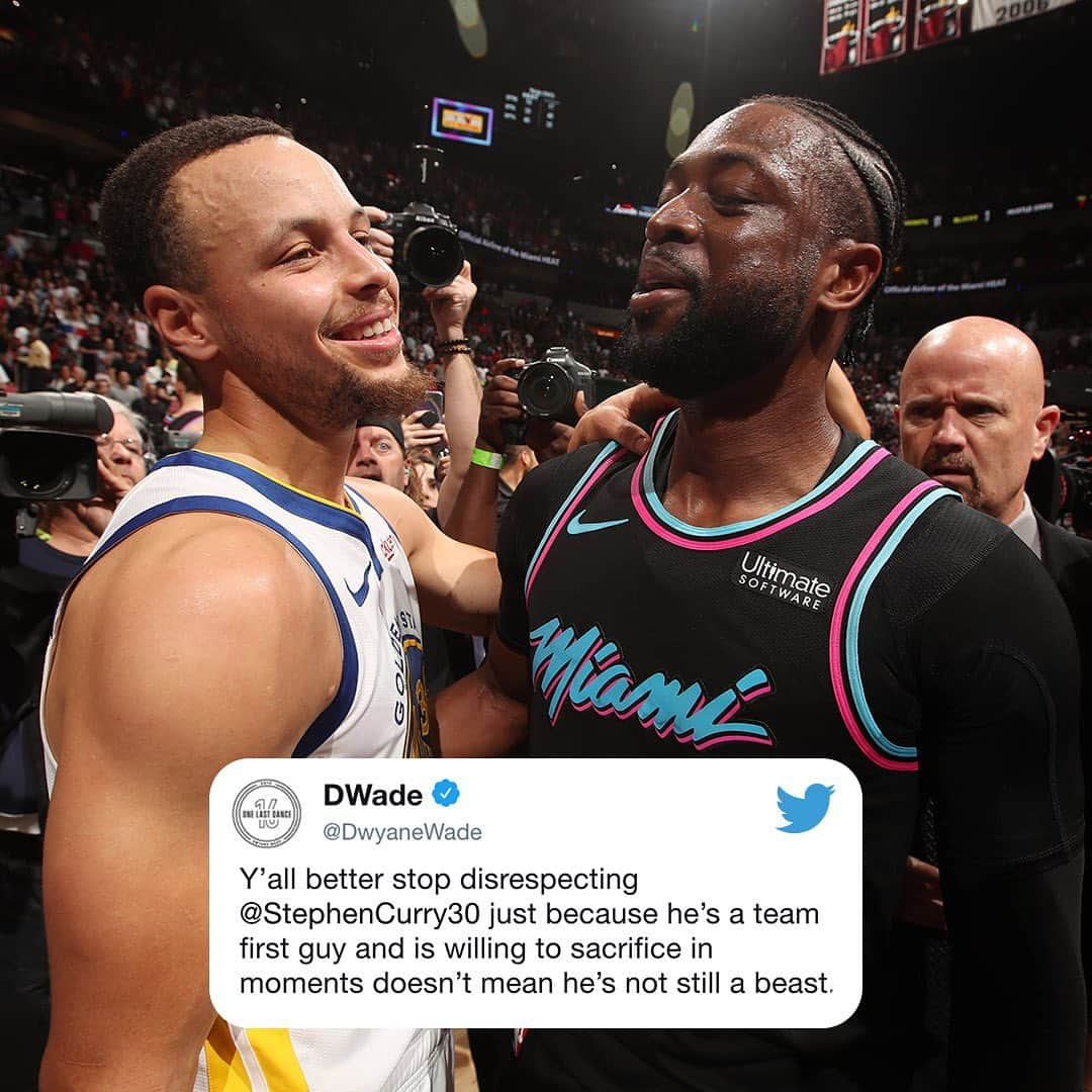 スポーツセンターさんのインスタグラム写真 - (スポーツセンターInstagram)「D-Wade is in Steph’s corner 💯」5月11日 14時42分 - sportscenter