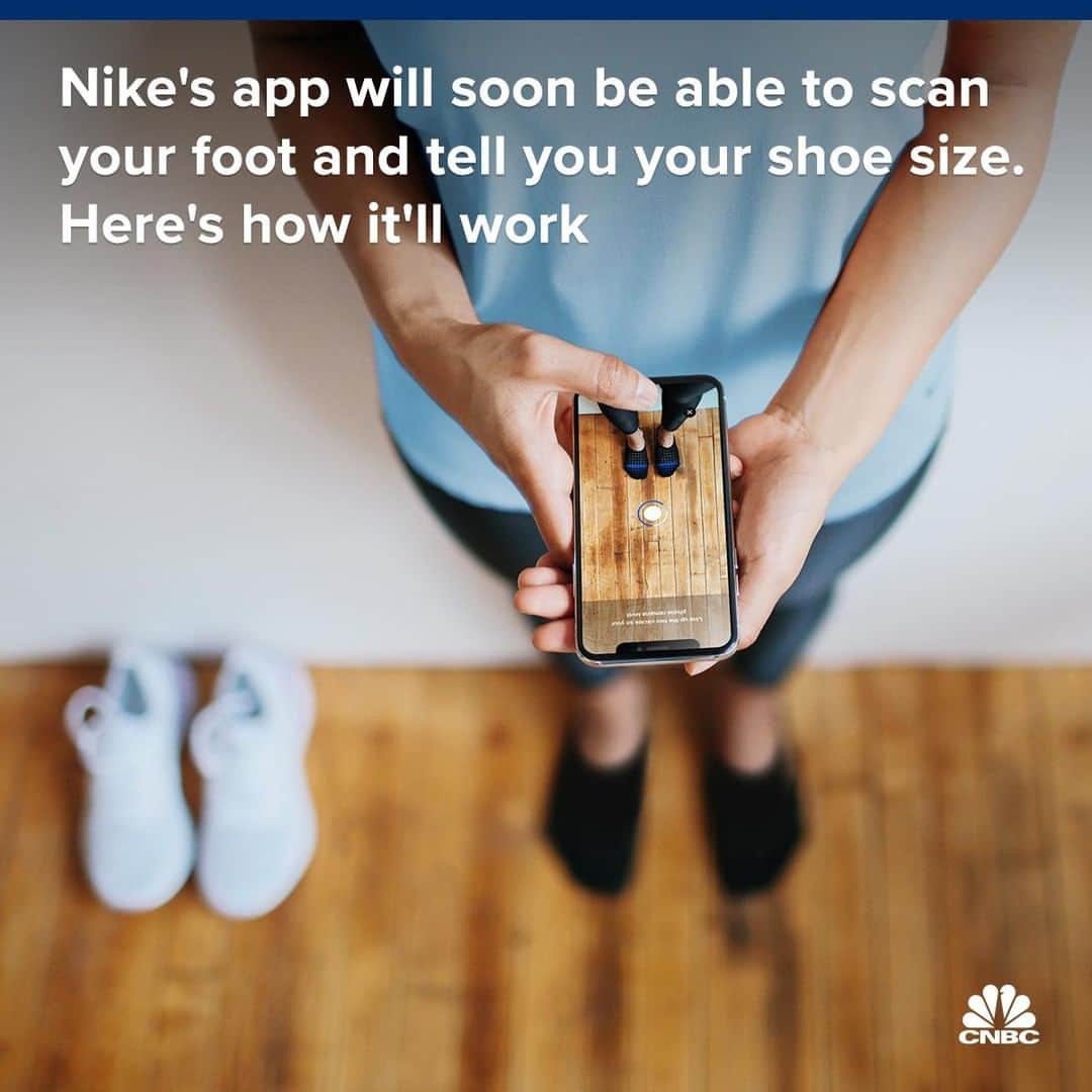 CNBCさんのインスタグラム写真 - (CNBCInstagram)「Do your shoes fit? Nike doesn’t think so.⠀ ⠀ ▪️The sneaker maker is launching a service called Nike Fit in North America in July to tell shoppers which size to buy.⠀ ⠀ ▪️Customers will scan their feet and receive size recommendations based on the morphology of their feet, down to a millimeter preciseness.⠀ ⠀ ▪️Industry research shows that 60% of consumers are wearing the wrong shoe size, which can lead to discomfort and event foot injuries.⠀ ⠀ To see how Nike Fit works, visit the link in bio.⠀ *⠀ *⠀ *⠀ *⠀ *⠀ *⠀ *⠀ *⠀ #nike #nikes #sneaker #sneakerhead #nikeshoes #nikeairforce1 #nikecortez #nikeairmax #retail #shopping #business #businessnews #cncb⠀」5月11日 11時00分 - cnbc