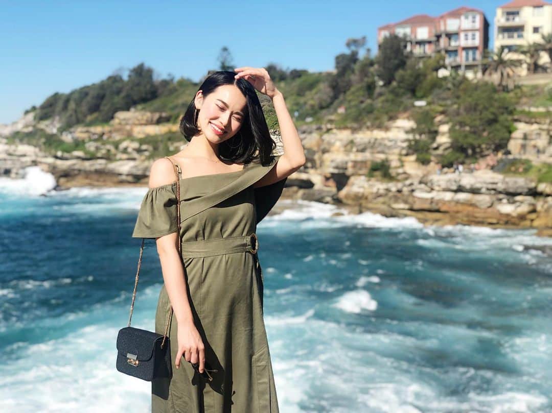 七尾エレナのインスタグラム：「シドニーの思い出を ちょっとずつあげてこ❤️ #bondai #bondaibeach #🇦🇺 #bondaibeachsydney #sydney」