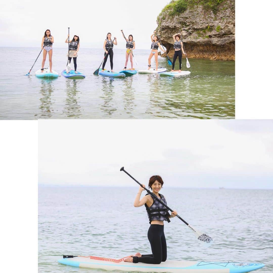 izu（出岡美咲）さんのインスタグラム写真 - (izu（出岡美咲）Instagram)「沖縄ビューティーキャンプ2日目の今日は、SUPからスタート！🌊 めいっぱい身体を動かして、しっかりお昼ご飯食べて。 午後も楽しみにしてるアクティビティがあるんだ😘  #沖縄ビューティーキャンプ #naturalbeautycamp #ナチュラルビューティーキャンプ #キレイモ @naturalbeautycamp」5月11日 11時59分 - izu_stagram