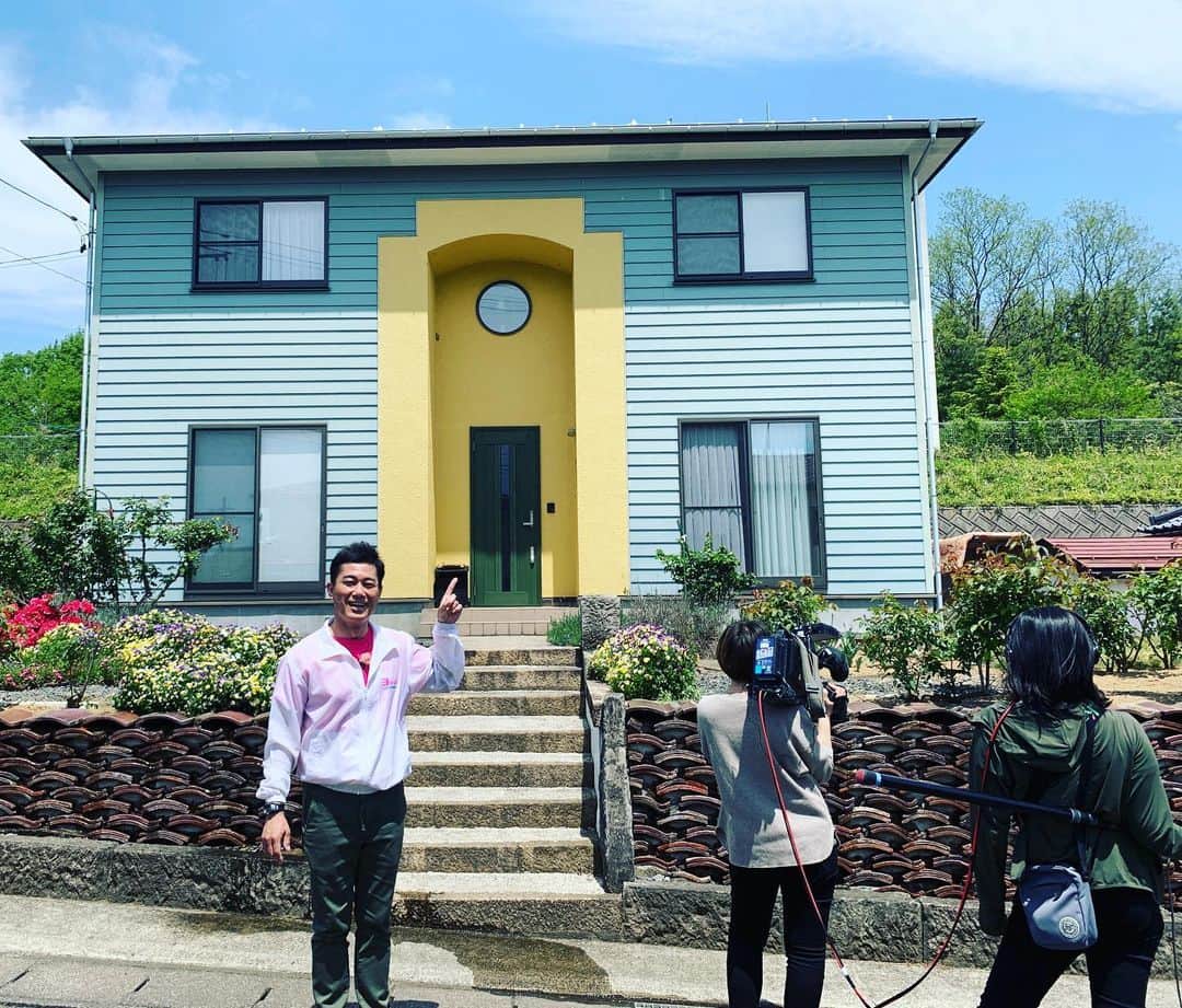 逸見太郎のインスタグラム：「毎日行ってみ太郎ロケ☀️ #快晴 #初夏の陽気 #泉崎村 #西白河郡 #福島県 #ヨジデス #kfb」