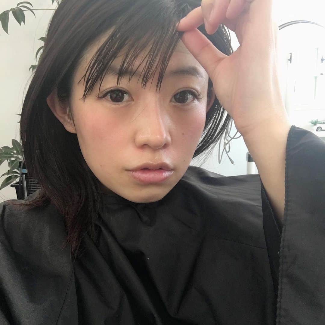 範田紗々さんのインスタグラム写真 - (範田紗々Instagram)「試合の前に美容室 #黒髪に戻す」5月11日 13時47分 - handa_sasa