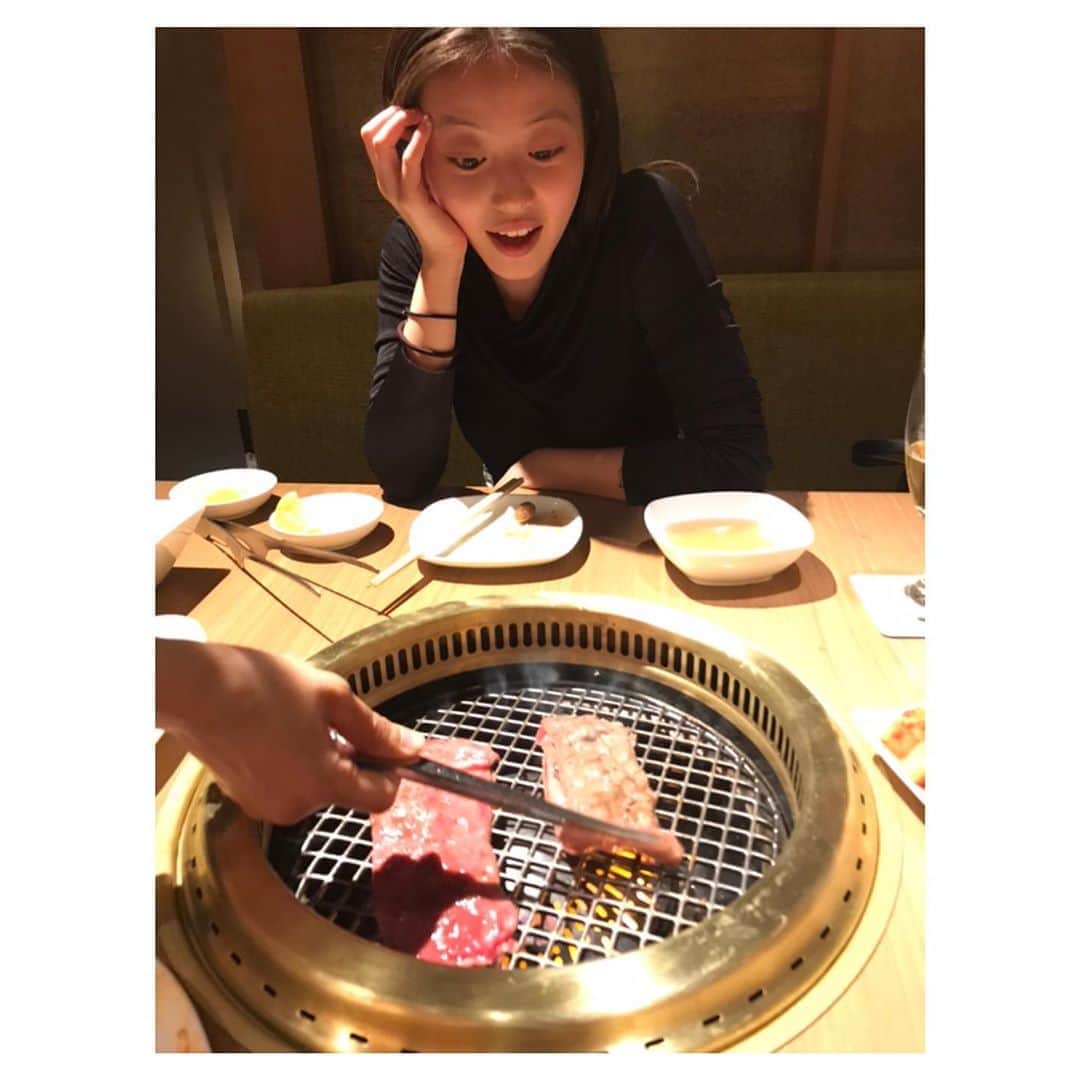 杉咲花のインスタグラム：「お肉見すぎなひと。久しぶり、🥩」