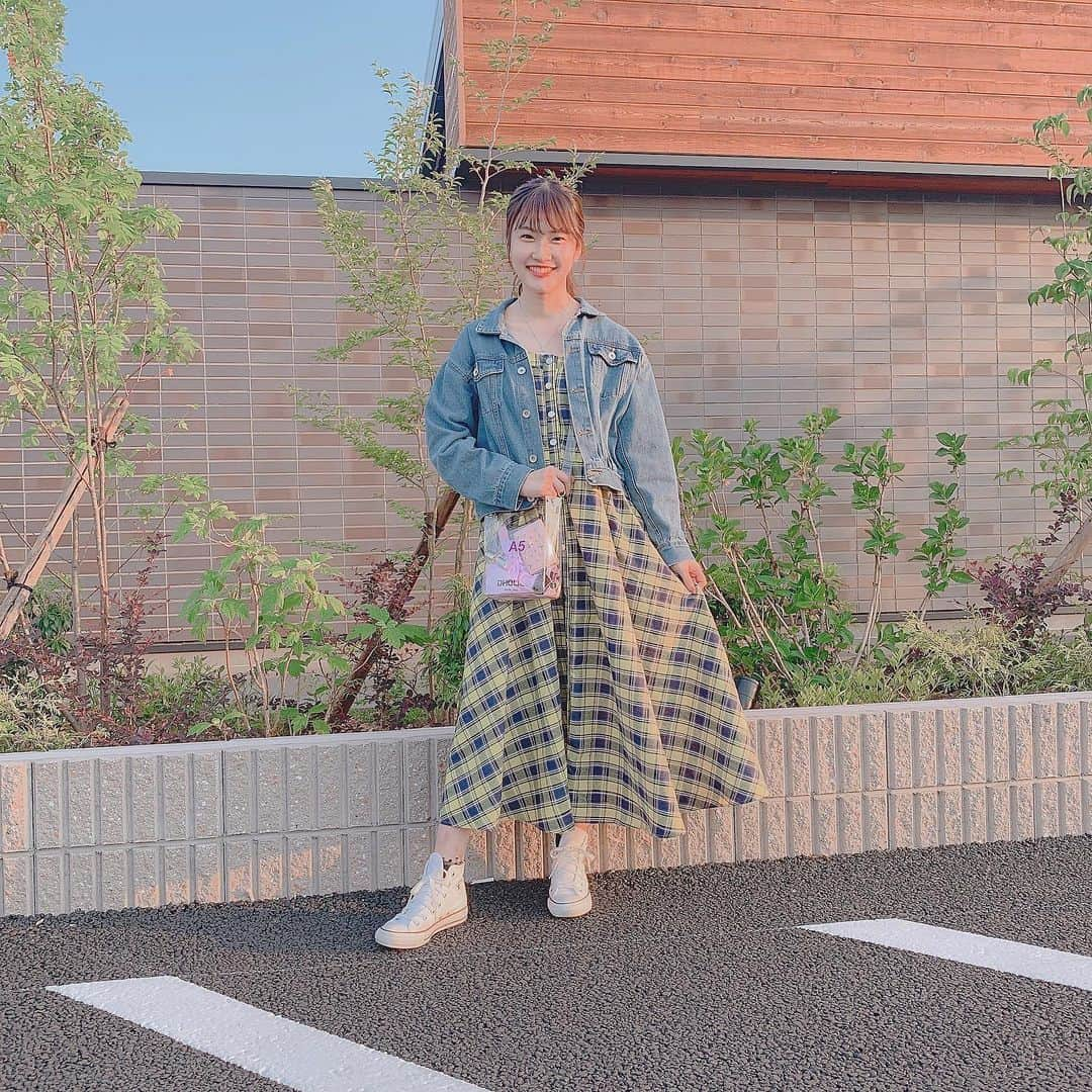 平田詩奈さんのインスタグラム写真 - (平田詩奈Instagram)「めずらしい黄色のチェック︎︎︎︎☑︎🌼﻿ ﻿ お気に入り⸜❤︎⸝‍﻿ ﻿ ﻿ #jouetie #niceclaup #nana_nana  #しいなのワードローブ」5月12日 0時05分 - shiina__0822