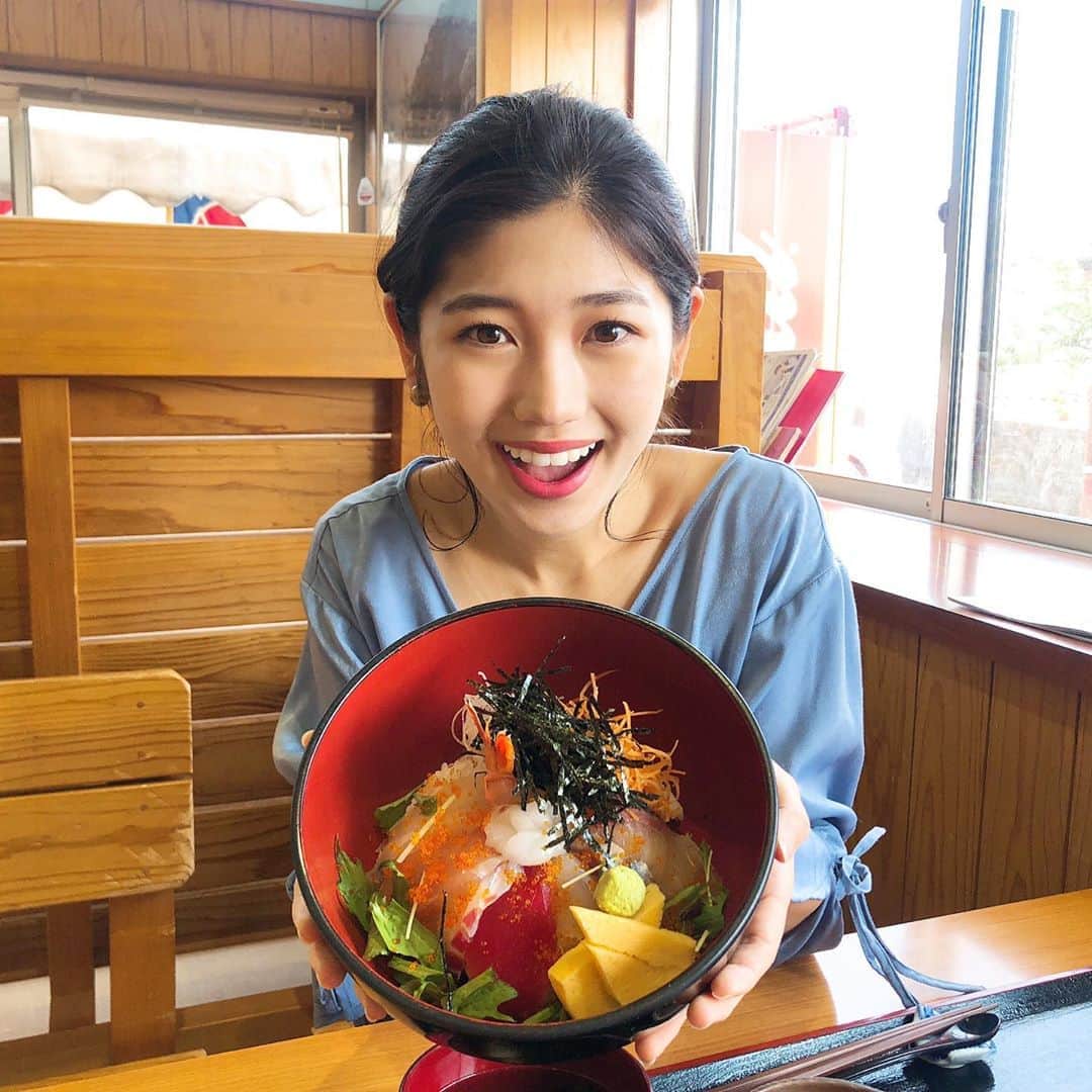 高橋幸さんのインスタグラム写真 - (高橋幸Instagram)「大きな海鮮丼をぺろり😋 いちき串木野市の海の幸、美味しかったです！」5月11日 16時00分 - sachitakahashi8