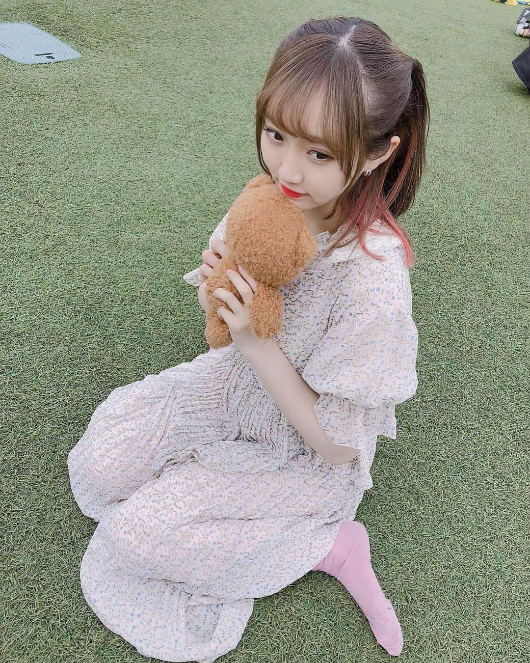 星野麻里愛さんのインスタグラム写真 - (星野麻里愛Instagram)「くまてぃん🐻 #ユニバコーデ #ユニバーサルスタジオジャパン #ティム #ゆにば #USJ #usj #ハーフツイン #ついんてーる #インナーカラーピンク #niceclaup #ロングワンピ」5月11日 17時09分 - maria.pink28