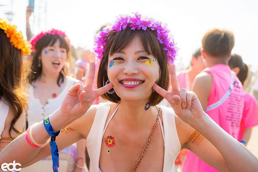 EDC Japanのインスタグラム：「All smiles! 🤗 #EDCJapan」