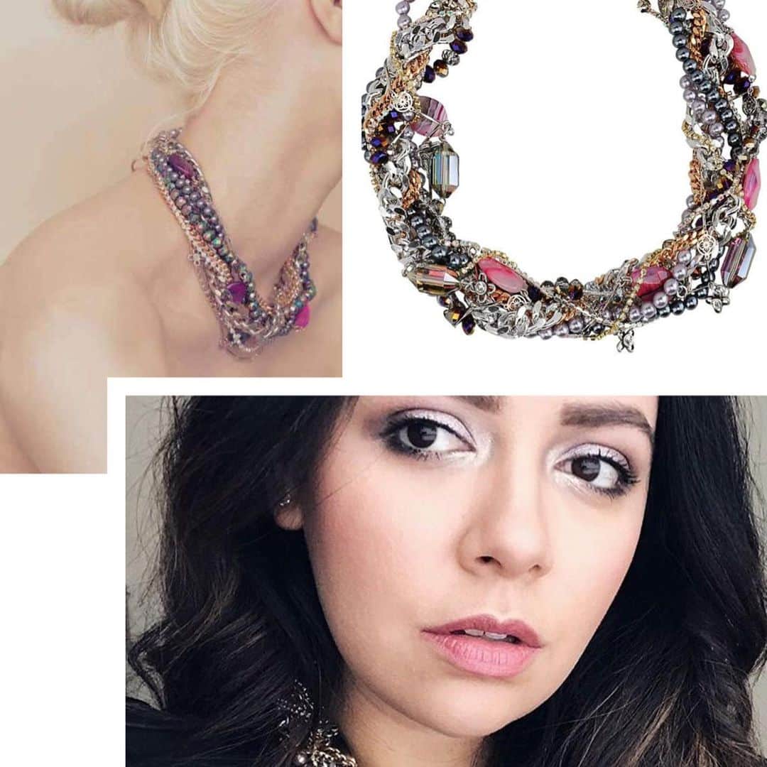 メイデンアートのインスタグラム：「🇮🇹Scopri i tuoi colori! Collana con cristalli e agata fucsia perfetta sia per chi è un’estate sia per chi è un inverno ❤️ Scopri di più sui nostri Gioielli 💎 come Segreto di Bellezza Link in Bio. . 🇬🇧 Find your colors! This is a a Statement Necklace with Pink Agate and Crystals, perfect whether you are a Summer season or a Winter season 😊 👉 Learn more about our Jewelry As a Beauty Secret on the Link in Bio ❤️ . . . . . #fashion #girlboss #girlbosslife #womenpreneurs #womeninbusiness #womeninbiz #womeninfashion #fashionista #fashionistas #stylist #stylists #stylista  #styliste #stylistlife #fashionstylist #fashionstylists #imageconsultant #imageconsultants #personalshopper #personalshoppers #personalstylist #fashionaddicted #fashionobsession #fashionobsessed #styling #stylingtips #consulenzadimmagine」