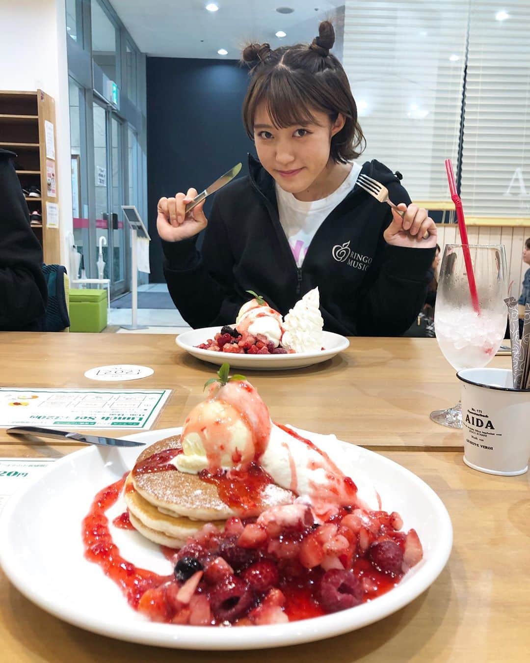 りんご娘さんのインスタグラム写真 - (りんご娘Instagram)「#202 もちもちパンケーキ🥞 #弘前カフェ  #さくら野 #パンケーキ🥞」5月11日 19時03分 - _ringo.musume.com_