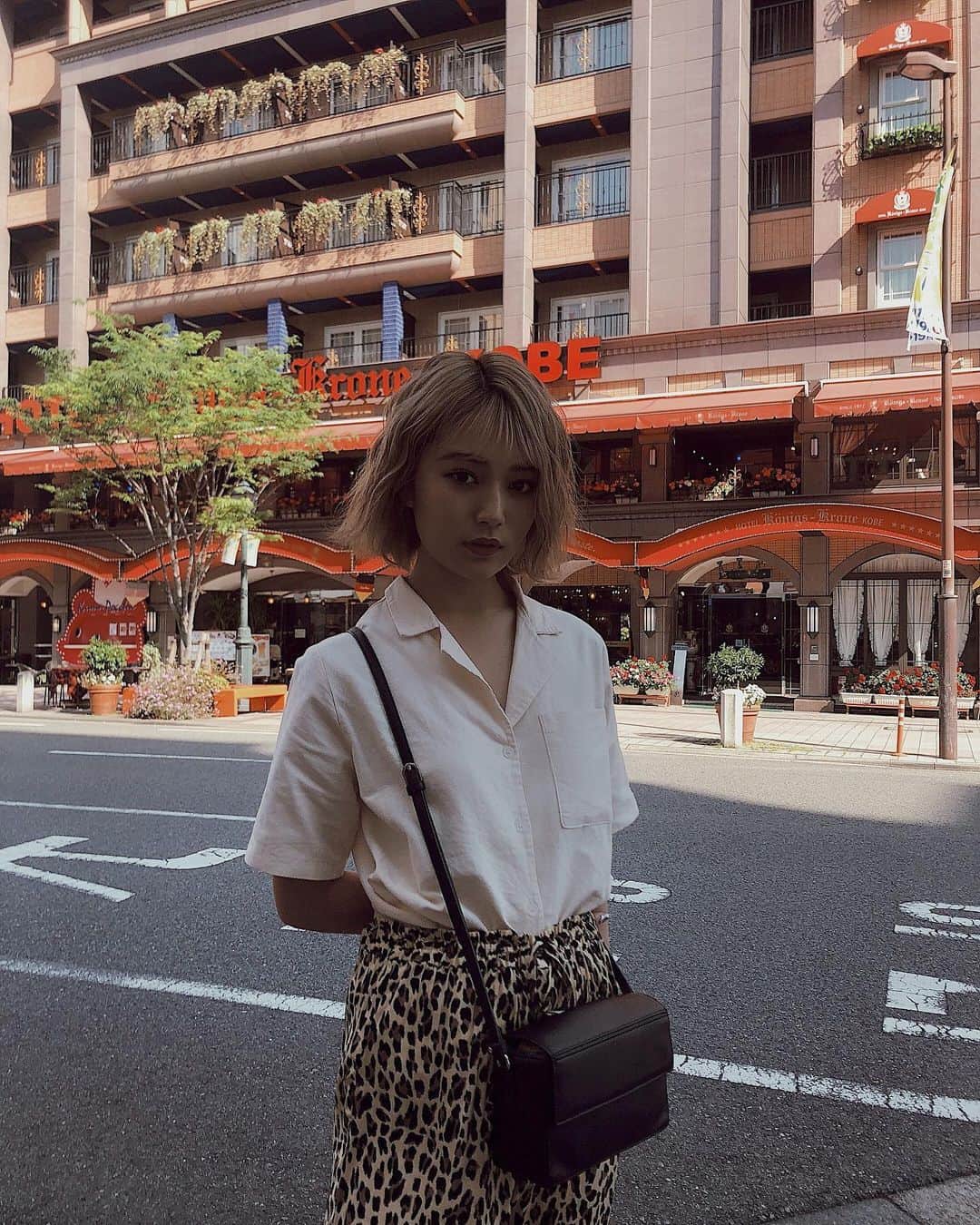 浪花ほのかのインスタグラム：「、 、 、  もう気温が夏、、 早く水着きたいー🤩  #神戸 #水着」