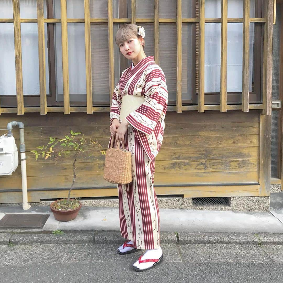 mahoさんのインスタグラム写真 - (mahoInstagram)「＊ シンプルなやつね . #kyoto#me#fashion#retro#着物#京都#イロドリキョウト#おしゃれさんと繋がりたい」5月11日 19時50分 - mhpht_