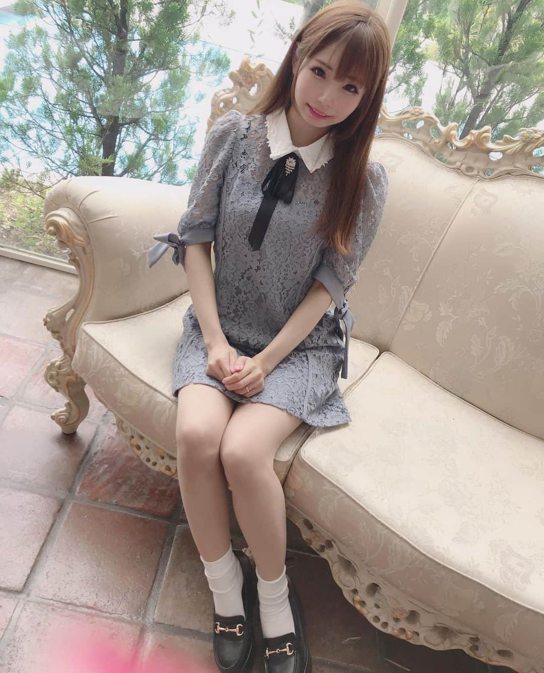 姫宮まほれさんのインスタグラム写真 - (姫宮まほれInstagram)「春服着てみた🐬肩周り透けてるの可愛いー♡ ジュリエットのひとめぼれワンピース ． ． #メゾンドプリエ #maisondepriere #ジュリエットシリーズ  #水色ドレス #お嬢様コーデ #量産型コーデ #撮影会 #撮影会モデル #カメラマンさんと繋がりたい #コスプレイヤー #japanesegirl #japanesecosplayer」5月11日 20時52分 - mahore07