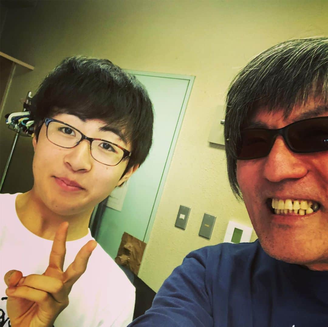 山川のりをのインスタグラム：「崎山くん、2年前に浜松で共演した中学生だった事が発覚！パンダ音楽祭みんなサイコーだったっすわ❤️」