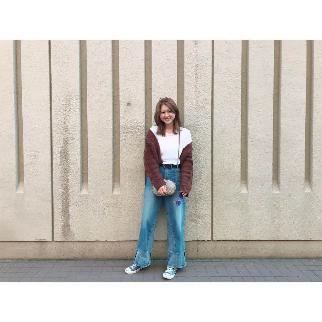 松元絵里花さんのインスタグラム写真 - (松元絵里花Instagram)「* tops @ungrid_official  cardigan @avanlily_official  bottoms @amerivintage  bag @gucci  shoes @converse_jp  sunglasses @rayban  #私服#ちゃんまつ服 #fashion#code#ootd」5月12日 9時42分 - matsumoto_erika