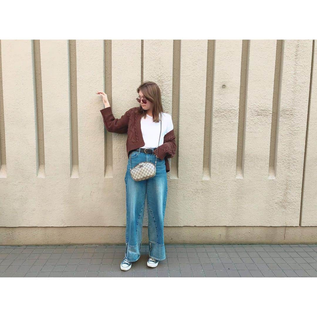 松元絵里花さんのインスタグラム写真 - (松元絵里花Instagram)「* tops @ungrid_official  cardigan @avanlily_official  bottoms @amerivintage  bag @gucci  shoes @converse_jp  sunglasses @rayban  #私服#ちゃんまつ服 #fashion#code#ootd」5月12日 9時42分 - matsumoto_erika