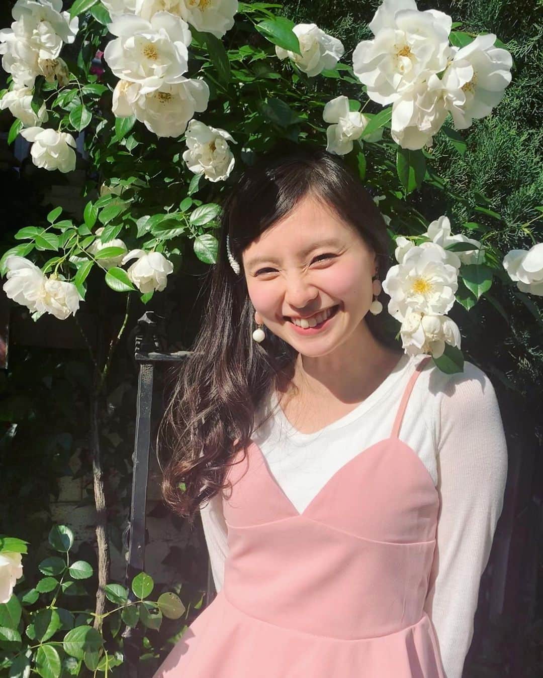 朝見心のインスタグラム：「(∵) 諒子ちゃんがめっちゃ良い香りがするって言うてたお花どんだけ匂い嗅いでも無臭やった 不安過ぎる 鼻弱い説」