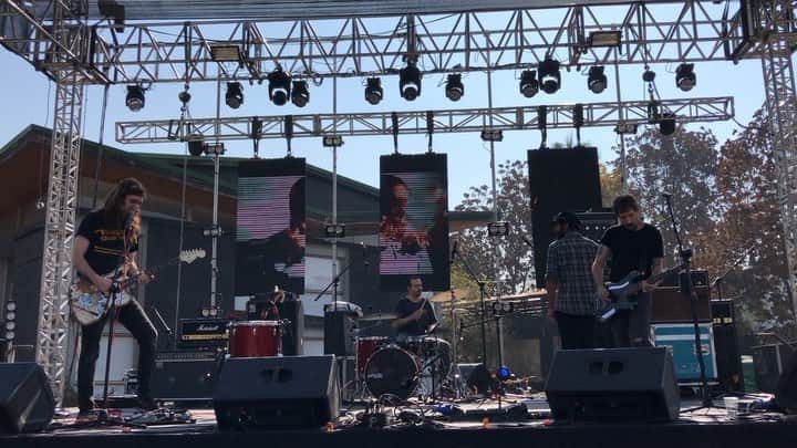 A Place to Bury Strangersのインスタグラム：「Alone sound check @lerockfest」