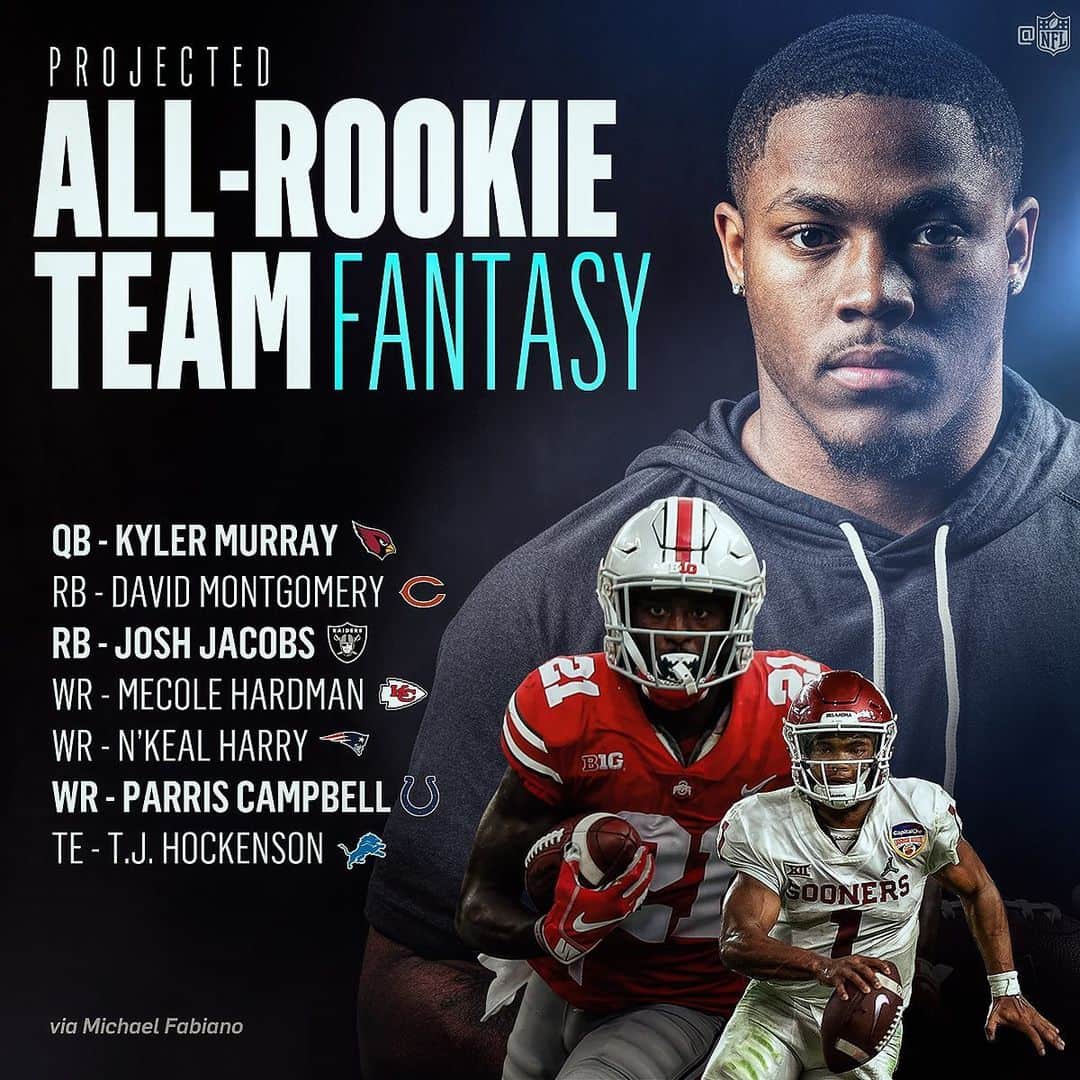 NFLさんのインスタグラム写真 - (NFLInstagram)「The All-Rookie Fantasy Team! 📊 (via @michael_fabiano_)」5月12日 3時00分 - nfl