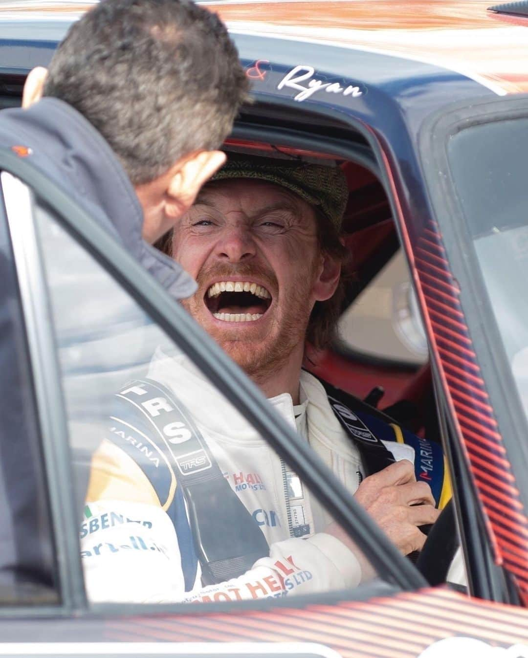 Just Jaredさんのインスタグラム写真 - (Just JaredInstagram)「Michael Fassbender wore a skintight top while racing cars in a hometown event in Ireland! #MichaelFassbender Photos: Backgrid」5月12日 2時53分 - justjared