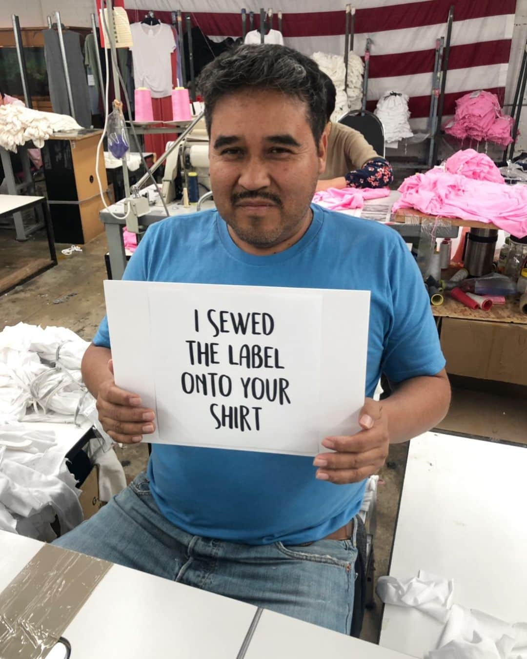 エルエーメイドさんのインスタグラム写真 - (エルエーメイドInstagram)「This is Cornelio and he sewed the tag on your shirt.♡ . #iamlamade #ethicalbrand #ethicalclothing #minimalism #inspiredwomen #feelfreefeed #lessismore #whomademyclothes #aquietstyle #theartofslowliving #embracingaslowerlife #sustainablestyle #slowfashionstyle #slowfashionmovement #responsiblebrand #sustainablestyle」5月12日 6時32分 - lamadeclothing