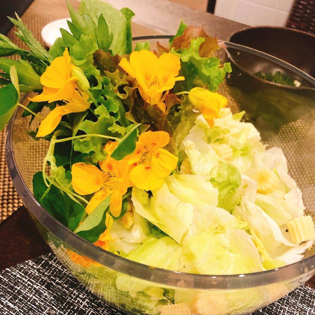 LOVEのインスタグラム：「母の日、エディブルサラダ！ 💐💐💐」