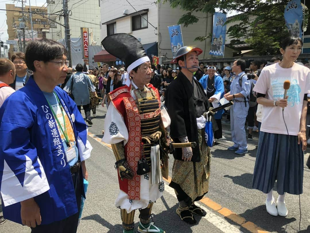 大林素子さんのインスタグラム写真 - (大林素子Instagram)「ひの新選組まつり JCOMさんの生中継終わり パレードは、続いてます♥️」5月12日 12時22分 - m.oobayashi