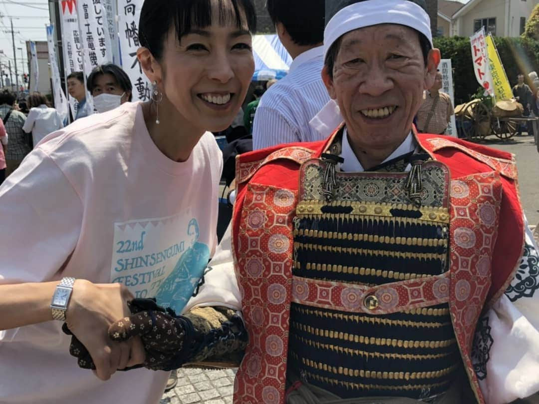 大林素子さんのインスタグラム写真 - (大林素子Instagram)「ひの新選組まつり JCOMさんの生中継終わり パレードは、続いてます♥️」5月12日 12時22分 - m.oobayashi