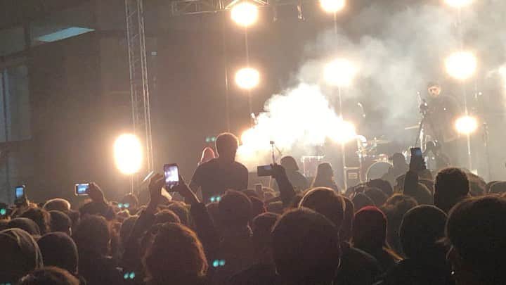 A Place to Bury Strangersのインスタグラム：「Hell yeah! Hairy Potatoes/Love Gonz at @lerockfest #chile #santiago #onthefloor」