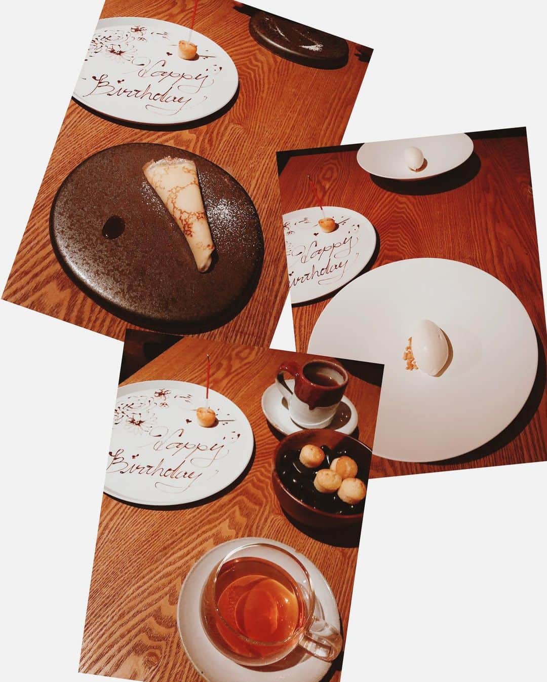 須田朱音さんのインスタグラム写真 - (須田朱音Instagram)「#mybirthday 🕊 . 昨日、35歳のお誕生日を迎えました✌🏼 . Birthday dinnerは、 @sioyoyogiuehara に連れて行ってもらい ティーペアリングでお料理を堪能しました🍽 . とっても刺激的で、繊細なのに大胆なお料理と いろんなフレーバーのティーペアリングが お料理とマッチして感動っ✨✨✨ . 鳩のお肉初めて食べたけど やわらかくてとっても美味しかった🕊 デザートの新玉ねぎとサワークリームの クレープも忘れられない☝🏼 . し あ わ せ♡ . #birthday #birthdaydinner #sioyoyogiuehara  #pairing #teapairing」5月12日 13時41分 - akane_godo