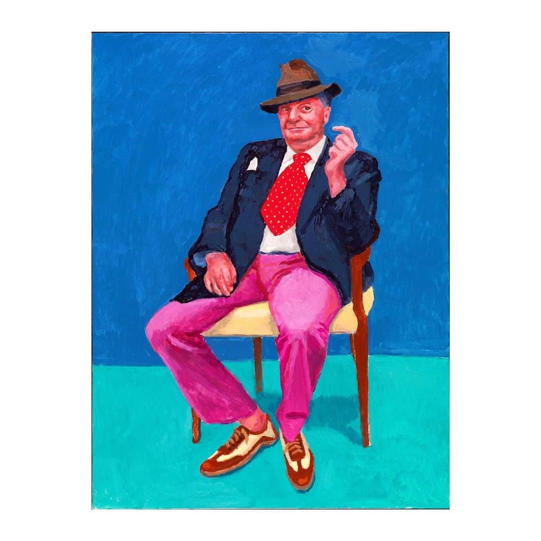 セドリック シャルリエさんのインスタグラム写真 - (セドリック シャルリエInstagram)「Sunday inspiration: David Hockney - Barry Humphries’s portrait March 2015 #davidhockney #cedriccharlier #cedriccharlierofficial #inspiration #letsgetpink」5月12日 15時25分 - cedriccharlierofficial