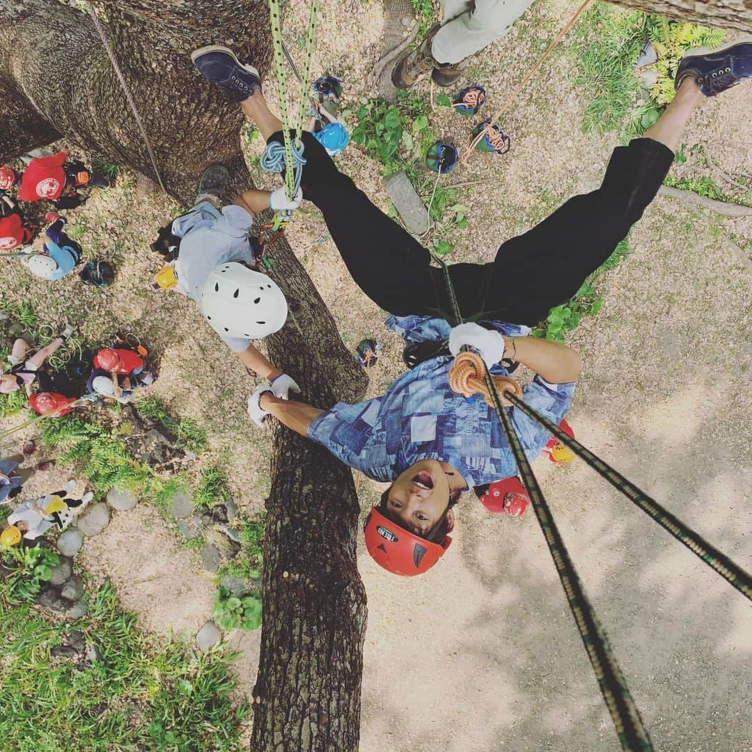 杉浦太陽さんのインスタグラム写真 - (杉浦太陽Instagram)「人生初のツリークライミング🧗‍♀️🌲 セイアも上手に登った〜！ 木の上、マジで感動！最高！！ #ツリークライミング #こんな世界があったなんて #親子で凄い景色を見た #感動 #みどりとふれあうフェスティバル」5月12日 15時48分 - sugiurataiyou_official