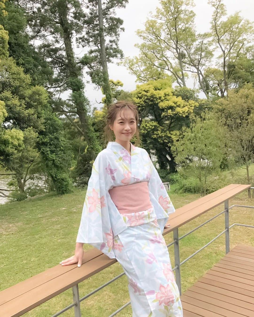 谷川りさこさんのインスタグラム写真 - (谷川りさこInstagram)「涼しげ 令和初浴衣 #shooting#浴衣#yukata#hairstyle #japan#夏はすぐそこ」5月12日 17時39分 - risakoko