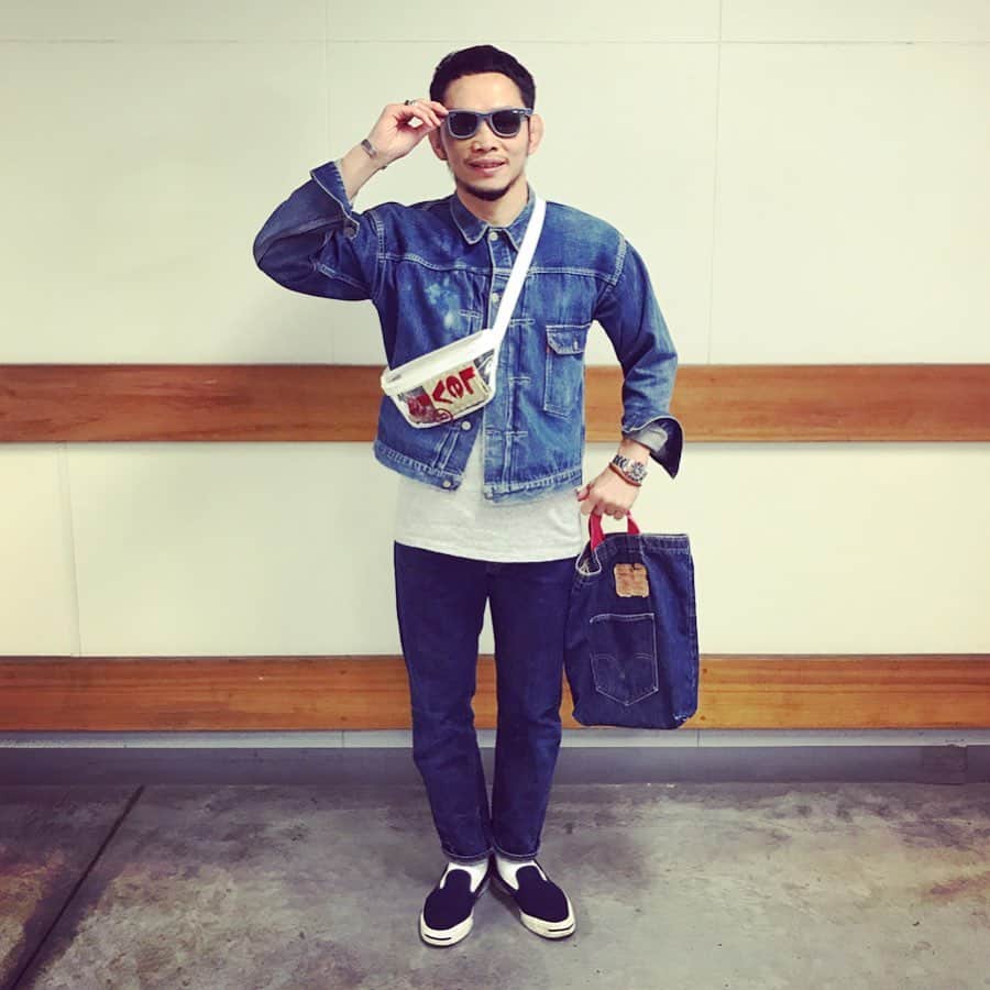 宇野薫のインスタグラム：「#宇野薫のテーマがありすぎコーディネート  #levis #levis505 #levisjapan  #リーバイス #リーバイス505 #goros #ゴローズ #宇野薫 #だから古着はやめられない  #ただの古着好きです」