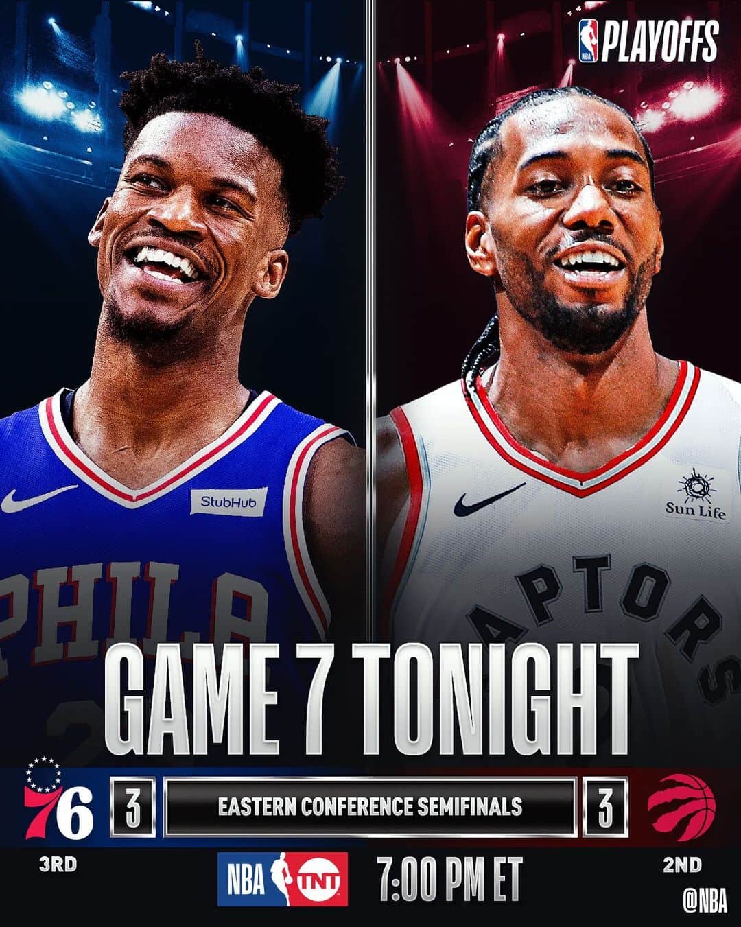 NBAさんのインスタグラム写真 - (NBAInstagram)「The @sixers & @raptors each look to advance to the Eastern Conference Finals with a GAME 7 WIN... 7:00pm/et @nbaontnt!」5月13日 3時14分 - nba
