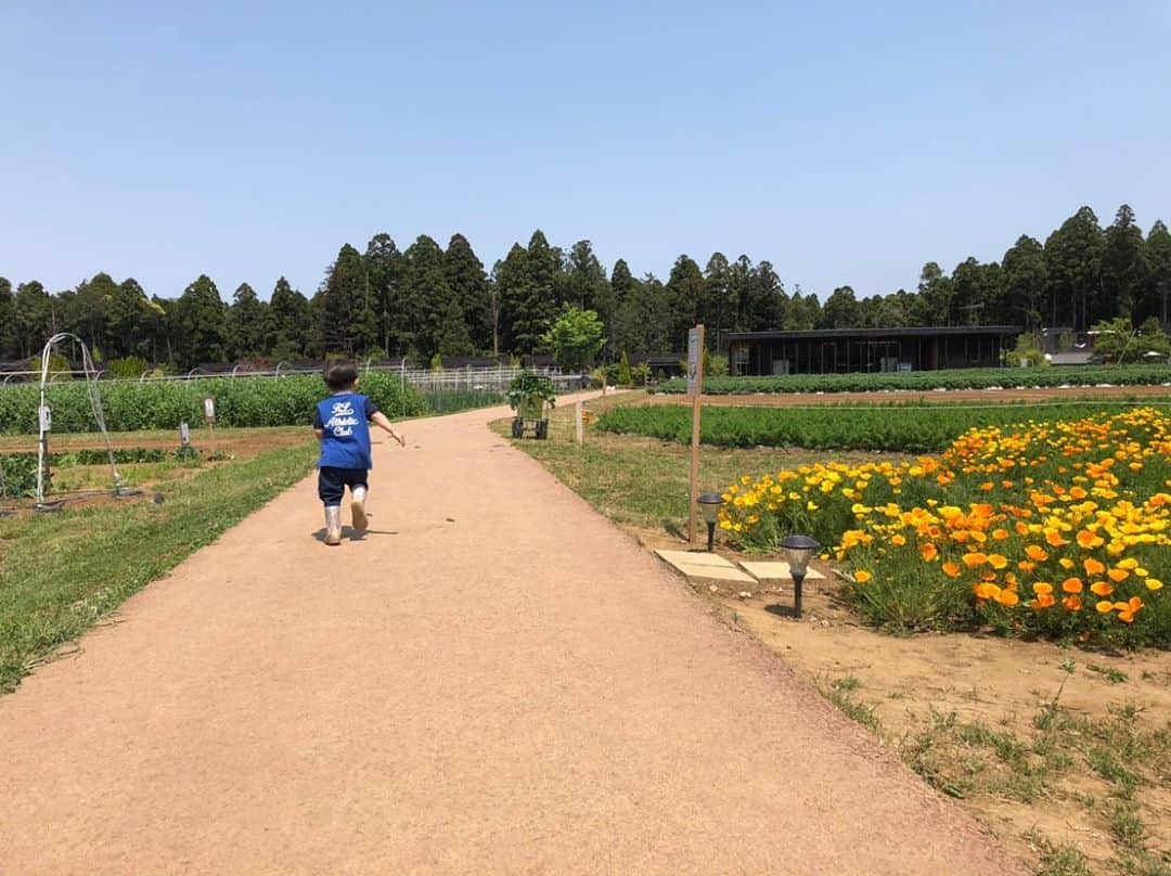 小倉優子さんのインスタグラム写真 - (小倉優子Instagram)「今日は、畑で収穫体験にバーベキュー、そして外遊びと今日も一日遊ぶ倒しました笑😆❗️❗️」5月12日 19時53分 - ogura_yuko_0826
