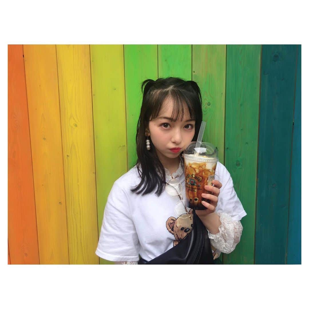 西田ひらりさんのインスタグラム写真 - (西田ひらりInstagram)「タピオカ依存症 ・ ・ ・ #西田ひらり #タピオカ #ひらりのタピオカ日記 #黒糖 #アースカフェ #カフェ #表参道 #カラフル #インスタ映え #かわいい #おしゃれ #tapioca #boba #urthcaffe #omotesando #colorful #cute #love #instagood #photooftheday」5月12日 21時45分 - hirari_nishida