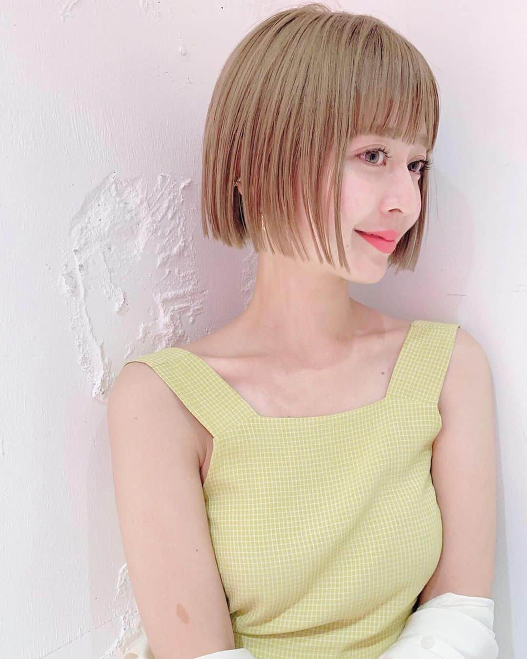nanako itoのインスタグラム：「@miho11k 👒 . ✂︎ minibob again!!! . #shima_nanako」