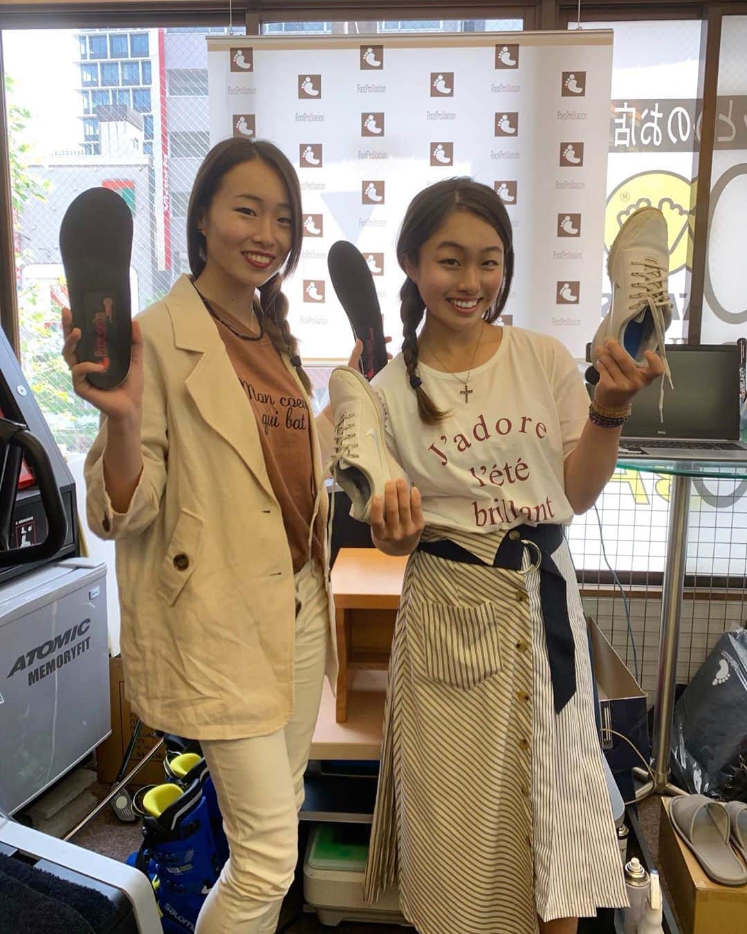 鬼塚貴理のインスタグラム：「インソール作りに行ってきました！ いつもありがとうございます🌟 @footprostation」