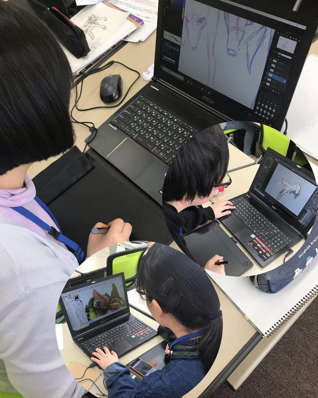 NCC新潟コンピュータ専門学校さんのインスタグラム写真 - (NCC新潟コンピュータ専門学校Instagram)「入学から1ヶ月ちょっと👩🏻‍💻！ あっという間だねー👀！！ もう板タブもバッチリよー👩🏻‍🎨！ #板タブ #スラスラ #描き描き #カチャカチャ #新潟コンピュータ専門学校 #nsgカレッジリーグ」5月13日 12時37分 - ncc_niigata