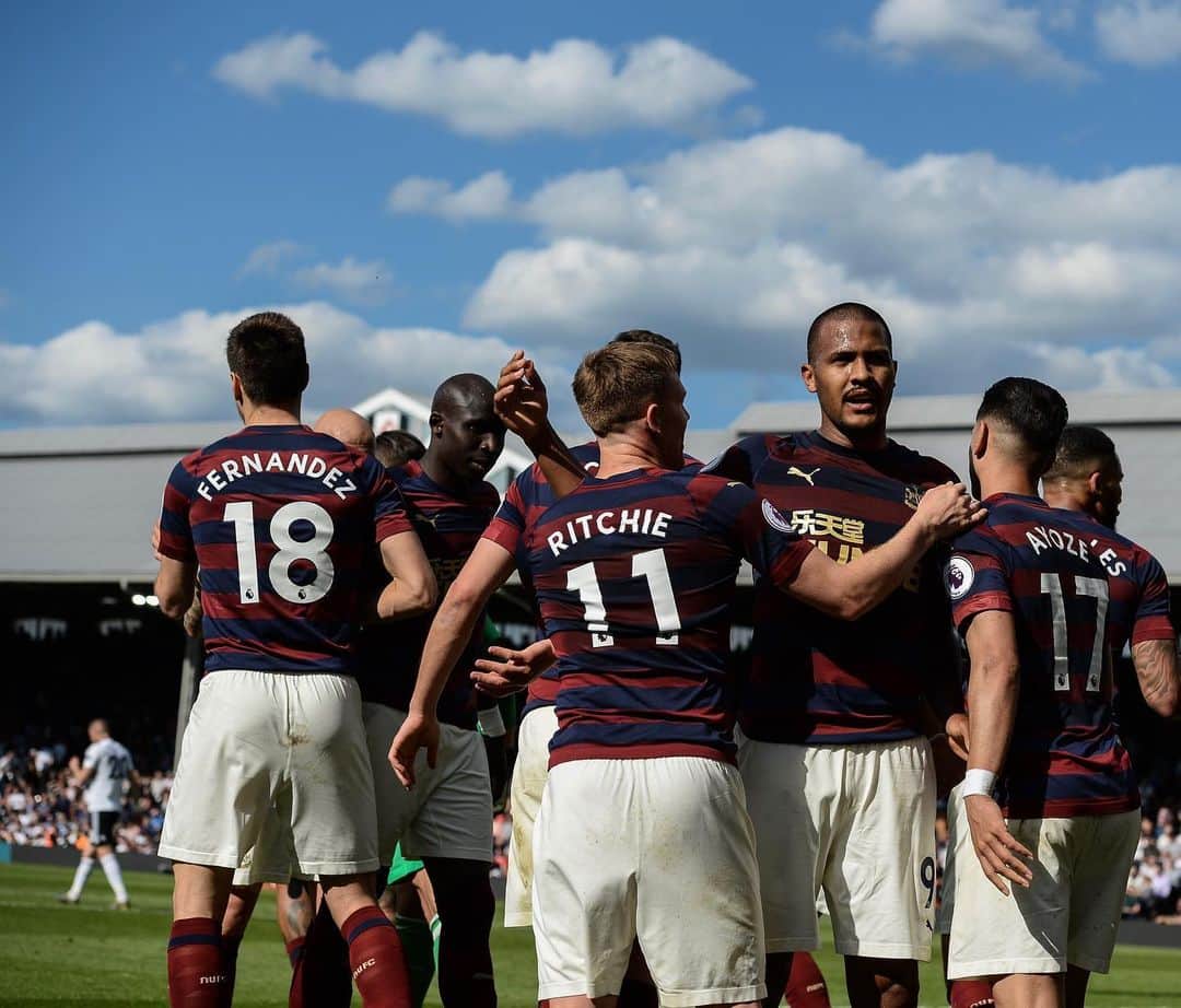 フェデリコ・フェルナンデスのインスタグラム：「The best way to finish a really good season!!! Big thanks to all the fans travelled to  Fulham you’re amazing as always. #newcastle #premierleague」
