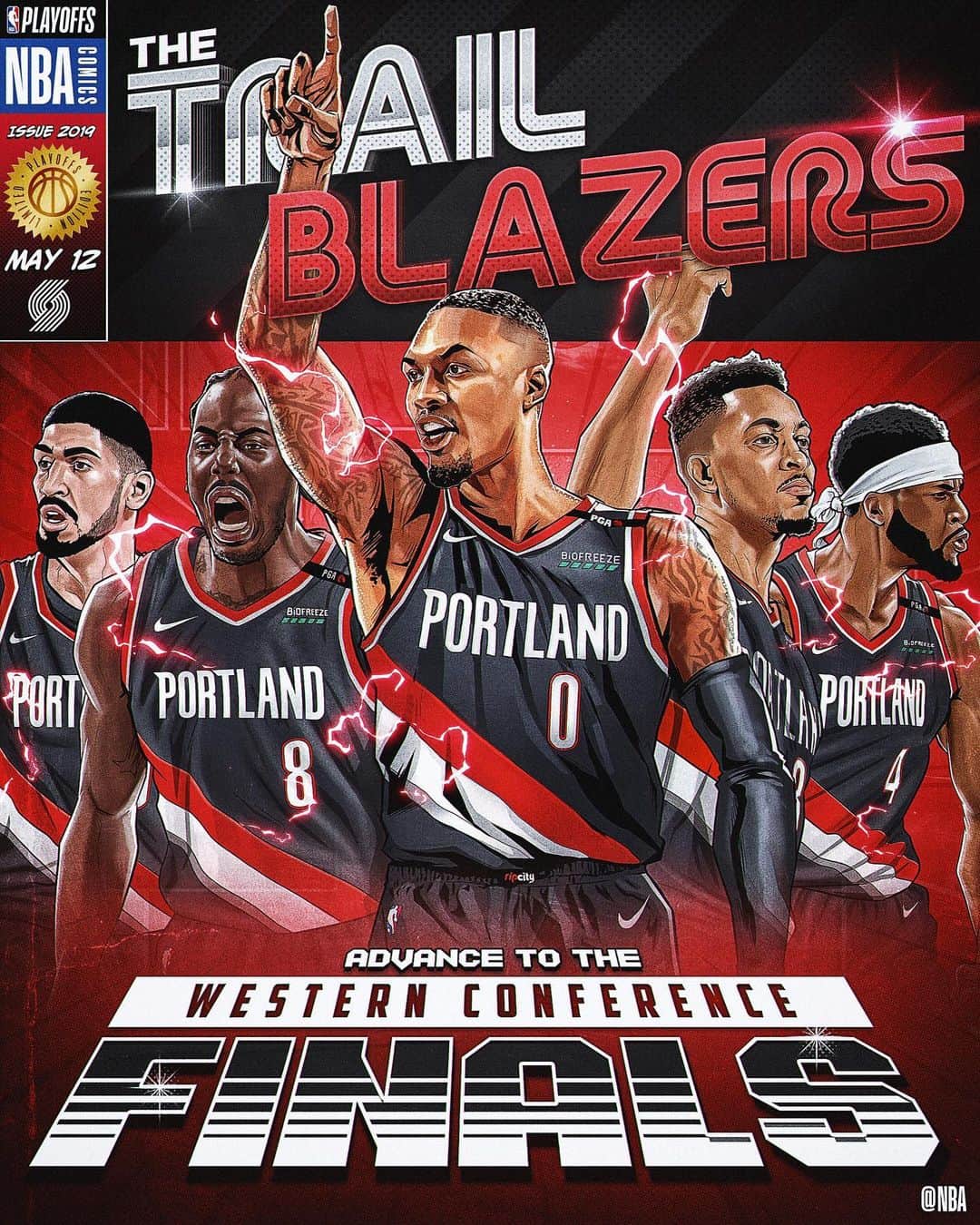 NBAさんのインスタグラム写真 - (NBAInstagram)「The @trailblazers advance to the Western Conference Finals! #NBAPlayoffs」5月13日 7時13分 - nba