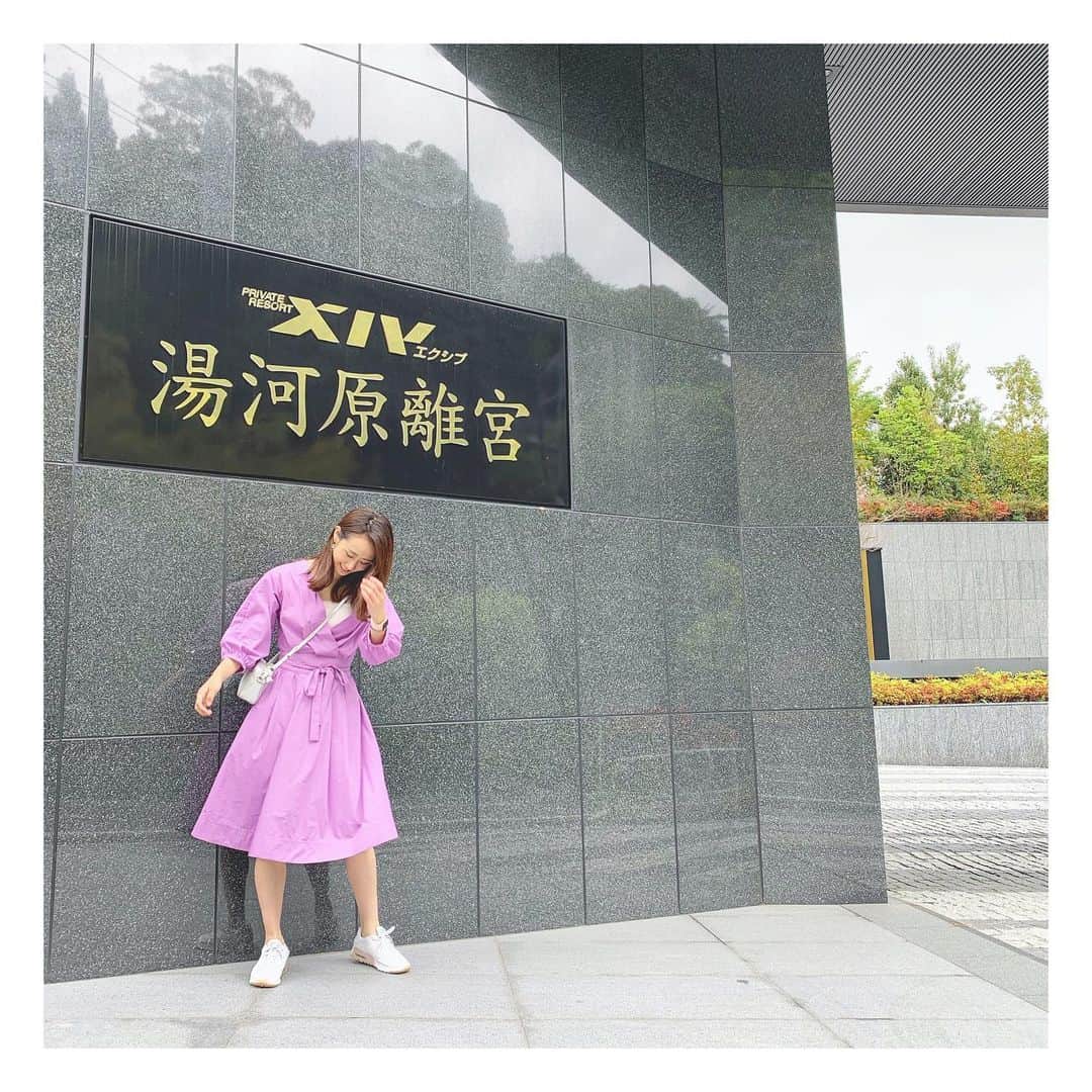 筒井萌子のインスタグラム：「* 不意すぎてガニ股(ᯅ̈ ) #湯河原離宮 とっても素敵なところでした✨ ・ #tbs #ドラマ #筒井萌子 #女優 #actress #モデル #model #岡山 #shooting #instagood #instalike #撮影 #followme #instalike #ゴルフ #ゴルフ女子 #シャネル #CHANEL #chanel」