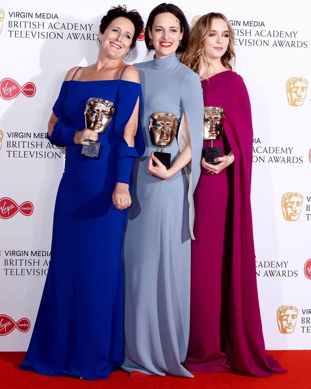 Just Jaredさんのインスタグラム写真 - (Just JaredInstagram)「The ladies of @killingeve pose with their awards at the British Television Academy Awards. @jodiemcomer won for Leading Actress, Fiona Shaw won Supporting Actress and the show won Best Drama Series! #FionaShaw #PhoebeWallerBridge #JodieComer #KillingEve #BAFTATV Photos: Getty」5月13日 8時55分 - justjared