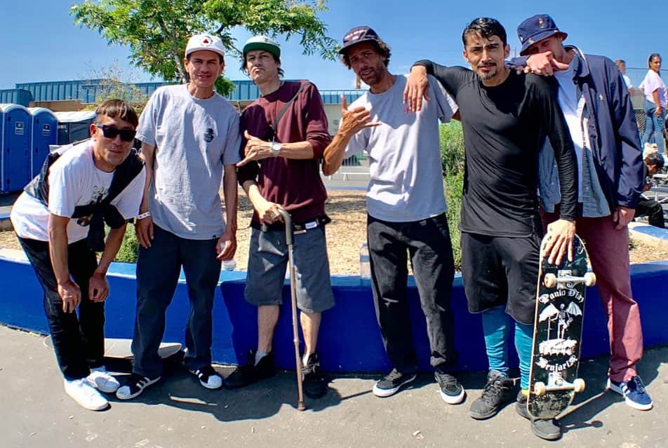 サキャスティックのインスタグラム：「Lockwood reunion! @pupecks @sk8paulodiaz @jenniesayswhatsup @gabrielrodriguez_sk8 @chicobrenes @citystarjoey was there too, but was judging. @adidasskateboarding 📷@kennicam」