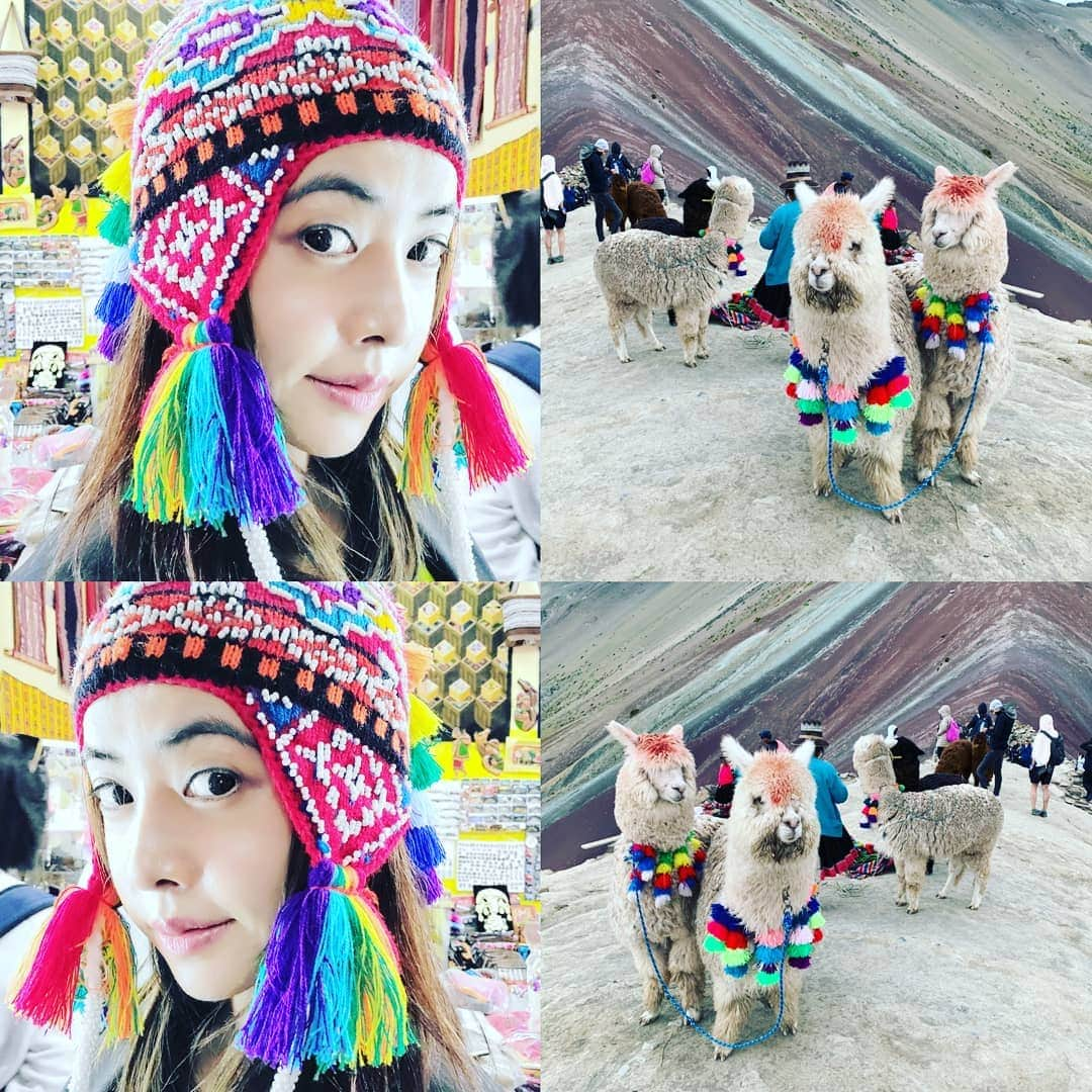 ジョリン・ツァイさんのインスタグラム写真 - (ジョリン・ツァイInstagram)「時尚指標 必須跟上 #lama #rainbowmountain」5月13日 9時21分 - jolin_cai