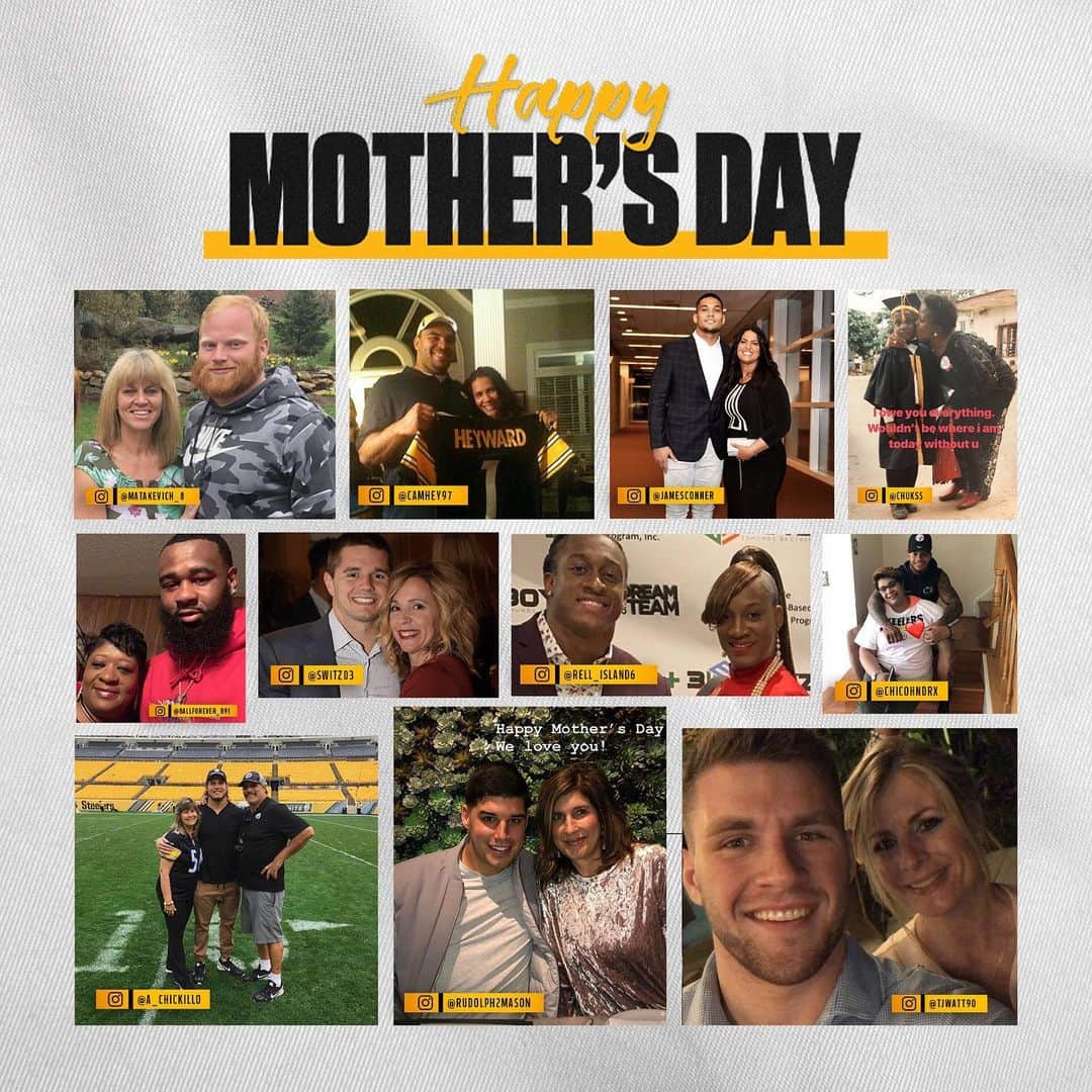 ピッツバーグ・スティーラーズさんのインスタグラム写真 - (ピッツバーグ・スティーラーズInstagram)「From our moms to yours... Happy #MothersDay‼️」5月13日 10時26分 - steelers