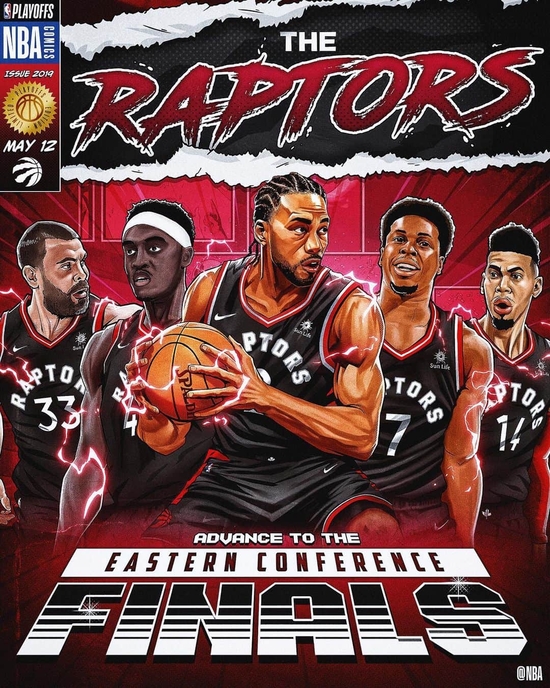 NBAさんのインスタグラム写真 - (NBAInstagram)「The @raptors advance to the Eastern Conference Finals!」5月13日 10時37分 - nba