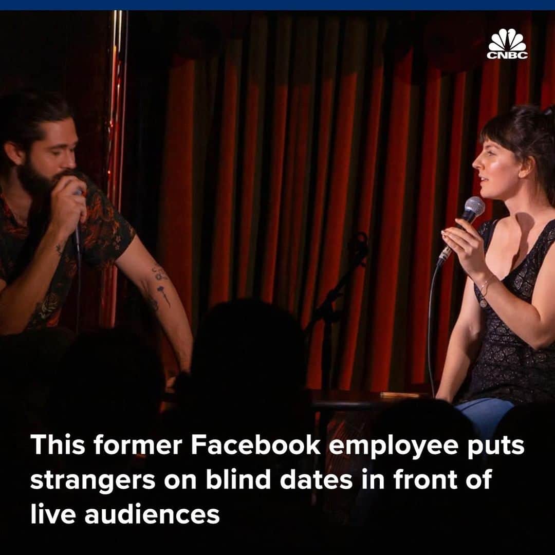 のインスタグラム：「There's a new interactive dating show in New York called UpDating. ⠀ ⠀ It pits strangers on blind dates in front of a live audience that's both IRL and online.  Audience members weigh in on the date in real time via Instagram polls, comments and direct messages. They can send in topics to talk about or vote someone off the date — or they can slide into the show's DMs with a request to go on stage.⠀ ⠀ The show was created by Harrison Forman, a former Facebook employee, and Brandon Berman, a standup comedian. "I've always been passionate about using new tech to tell stories," Forman said.⠀ ⠀ Forman and Berman are hoping to hit $200,000 in revenue by the end of the year.⠀ ⠀ More at the link in bio. ⠀ *⠀ *⠀ *⠀ *⠀ *⠀ *⠀ *⠀ *⠀ #dating #date #technology #new #interactive #newyorkcity #comedy #instagram #datinginnyc #blinddate #streaming #live #cnbctech ⠀」