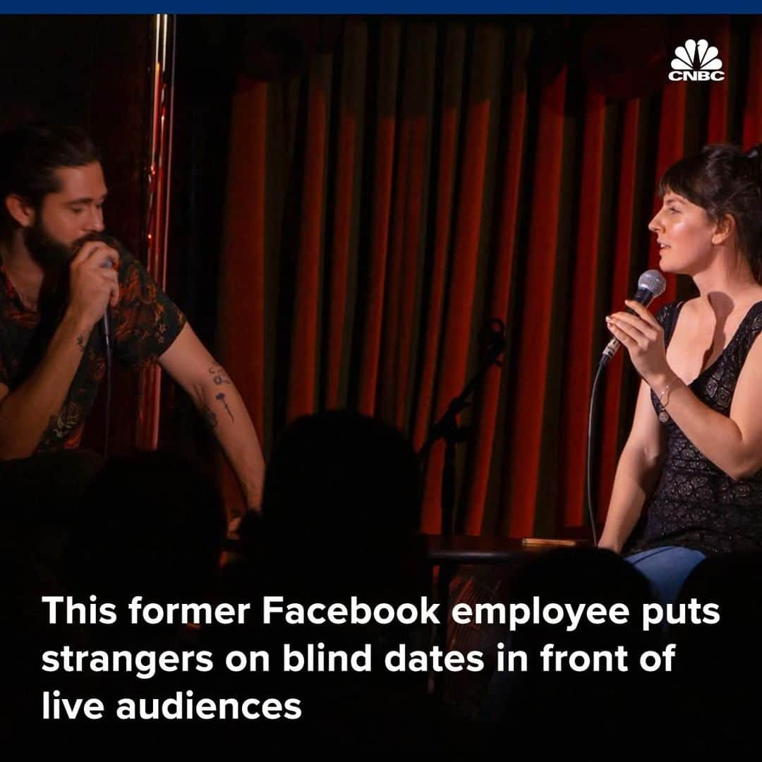 CNBCさんのインスタグラム写真 - (CNBCInstagram)「There's a new interactive dating show in New York called UpDating. ⠀ ⠀ It pits strangers on blind dates in front of a live audience that's both IRL and online.  Audience members weigh in on the date in real time via Instagram polls, comments and direct messages. They can send in topics to talk about or vote someone off the date — or they can slide into the show's DMs with a request to go on stage.⠀ ⠀ The show was created by Harrison Forman, a former Facebook employee, and Brandon Berman, a standup comedian. "I've always been passionate about using new tech to tell stories," Forman said.⠀ ⠀ Forman and Berman are hoping to hit $200,000 in revenue by the end of the year.⠀ ⠀ More at the link in bio. ⠀ *⠀ *⠀ *⠀ *⠀ *⠀ *⠀ *⠀ *⠀ #dating #date #technology #new #interactive #newyorkcity #comedy #instagram #datinginnyc #blinddate #streaming #live #cnbctech ⠀」5月13日 10時54分 - cnbc